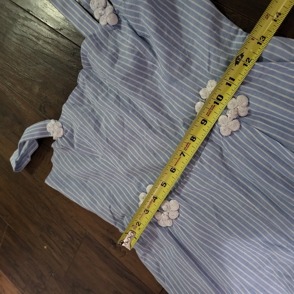 House of Harlow x Revolve White and Blue Devi Stripe Jumpsuit Small - Picture 8 of 14